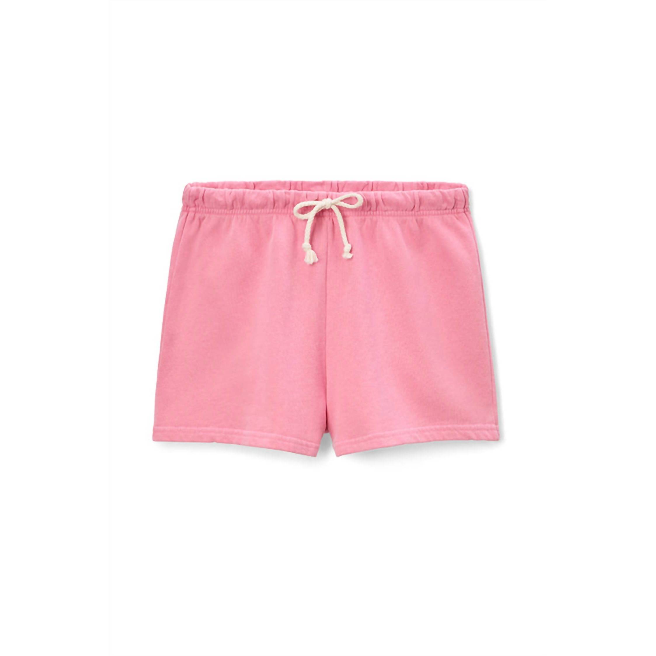 New Perfectwhitetee Layla Sweat Shorts In Pink Punch